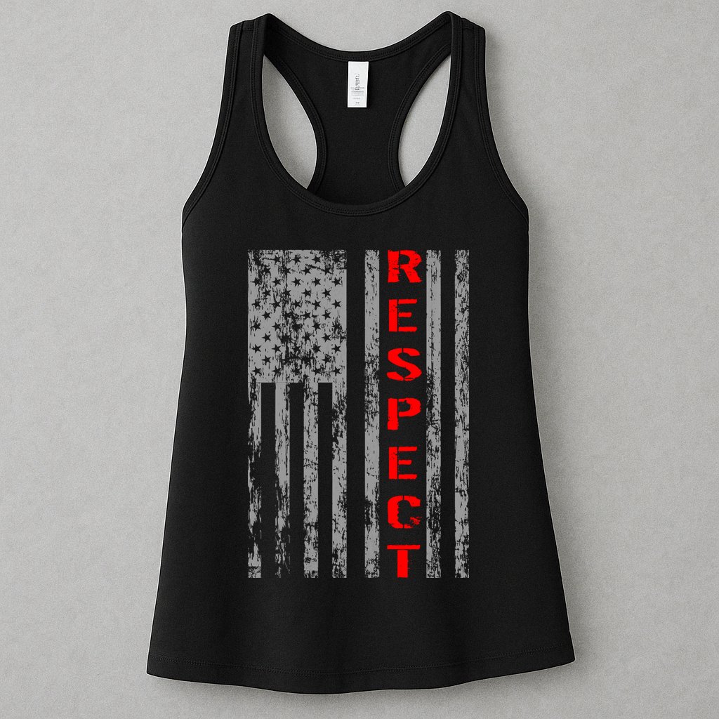 Respect Flag Of America Womens Tank Top