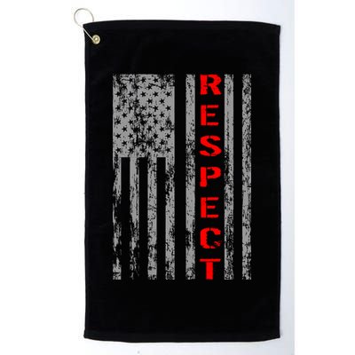 Respect Flag Of America Golf Towel