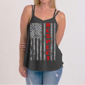 Respect Flag Of America Women's Strappy Tank