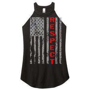 Respect Flag Of America Women's Perfect Tri Rocker Tank