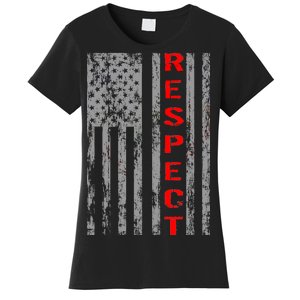 Respect Flag Of America Women's T-Shirt