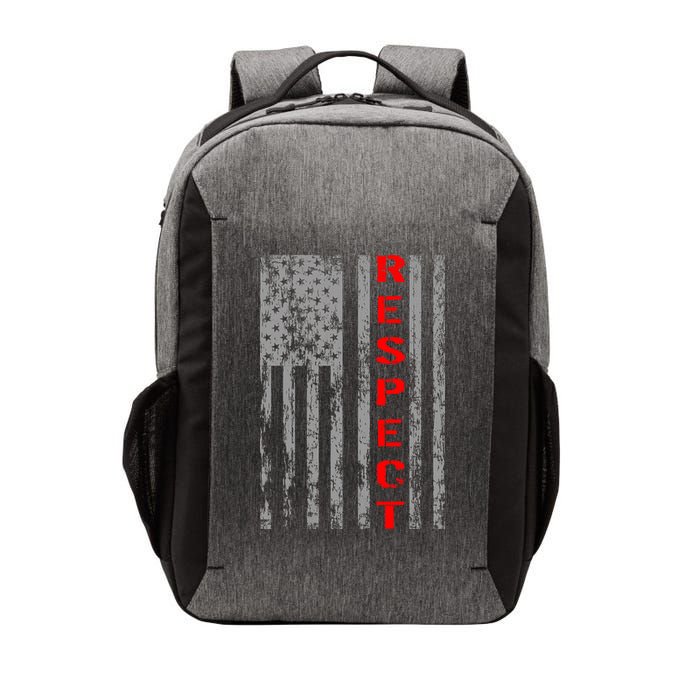 Respect Flag Of America Vector Backpack