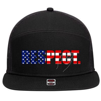 Respect National Anthem 7 Panel Mesh Trucker Snapback Hat