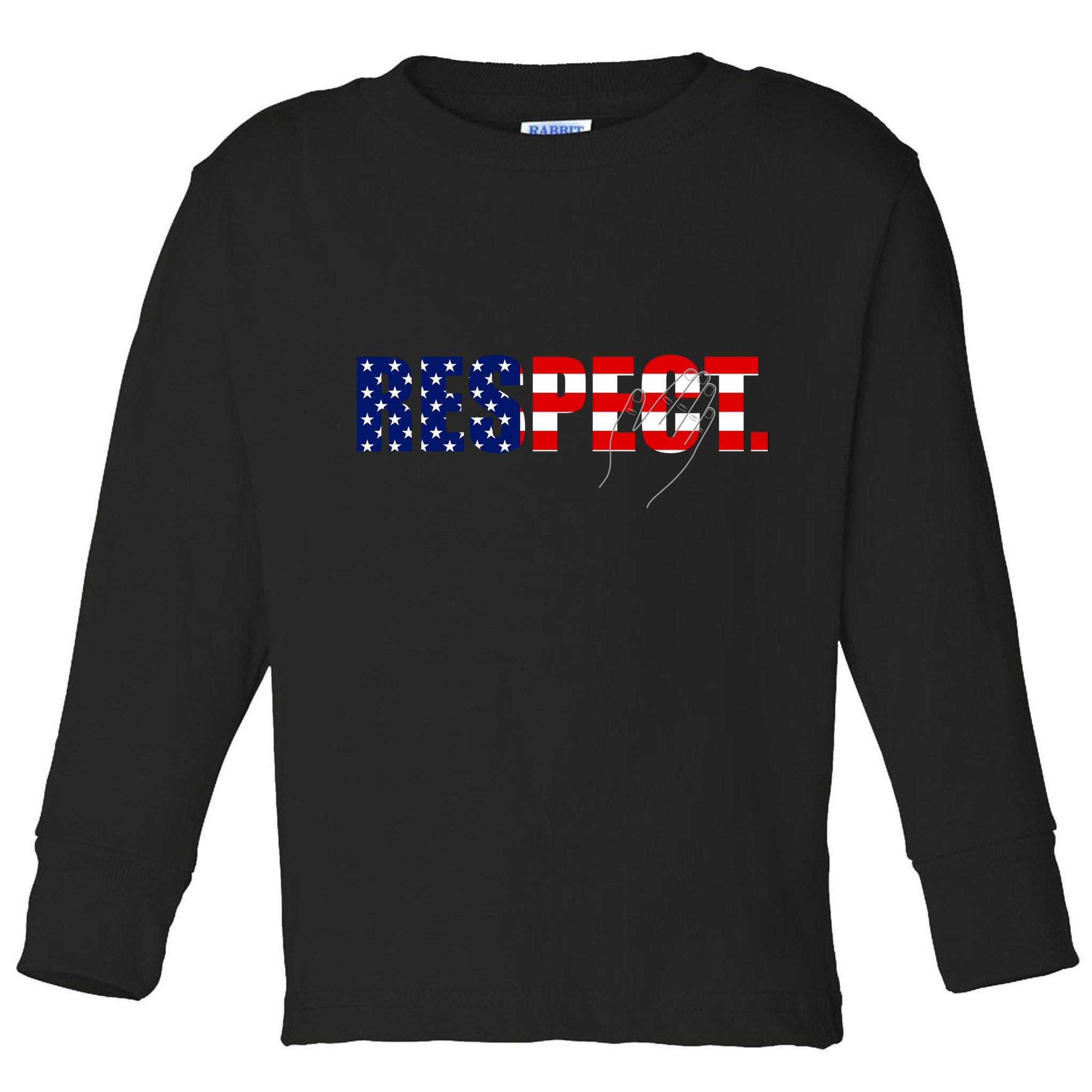 Respect National Anthem Toddler Long Sleeve Shirt