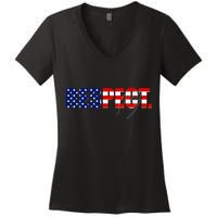 Respect National Anthem Women's V-Neck T-Shirt