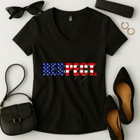 Respect National Anthem Women's V-Neck T-Shirt