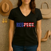 Respect National Anthem Women's V-Neck T-Shirt