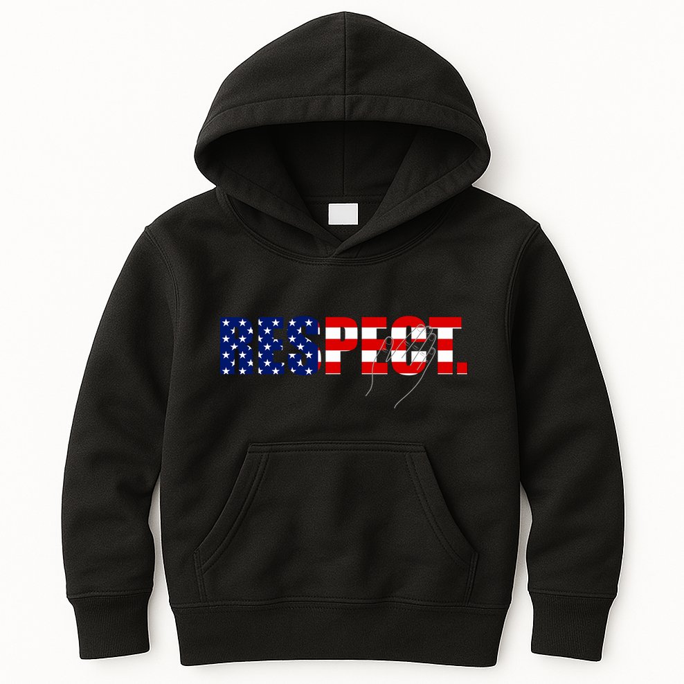 Respect National Anthem Kids Hoodie