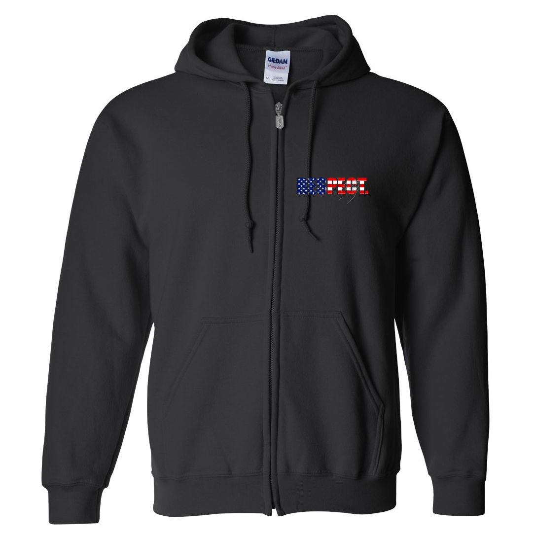 Respect National Anthem Full Zip Hoodie