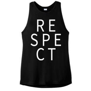 Respect Simple Logo Ladies PosiCharge Tri-Blend Wicking Tank