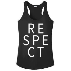 Respect Simple Logo Ladies PosiCharge Competitor Racerback Tank