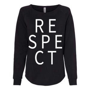 Respect Simple Logo Womens California Wash Sweatshirt