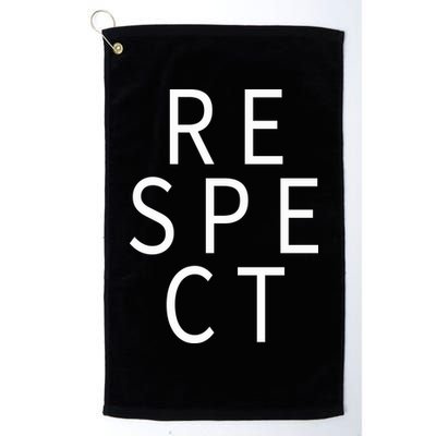 Respect Simple Logo Golf Towel