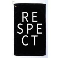 Respect Simple Logo Golf Towel