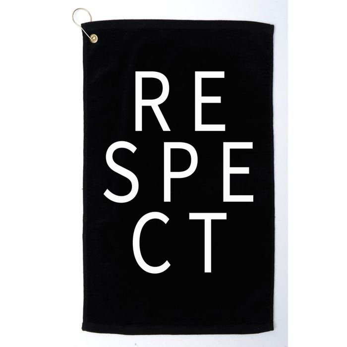 Respect Simple Logo Golf Towel