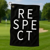 Respect Simple Logo Golf Towel