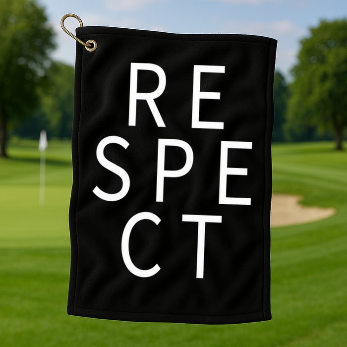Respect Simple Logo Golf Towel