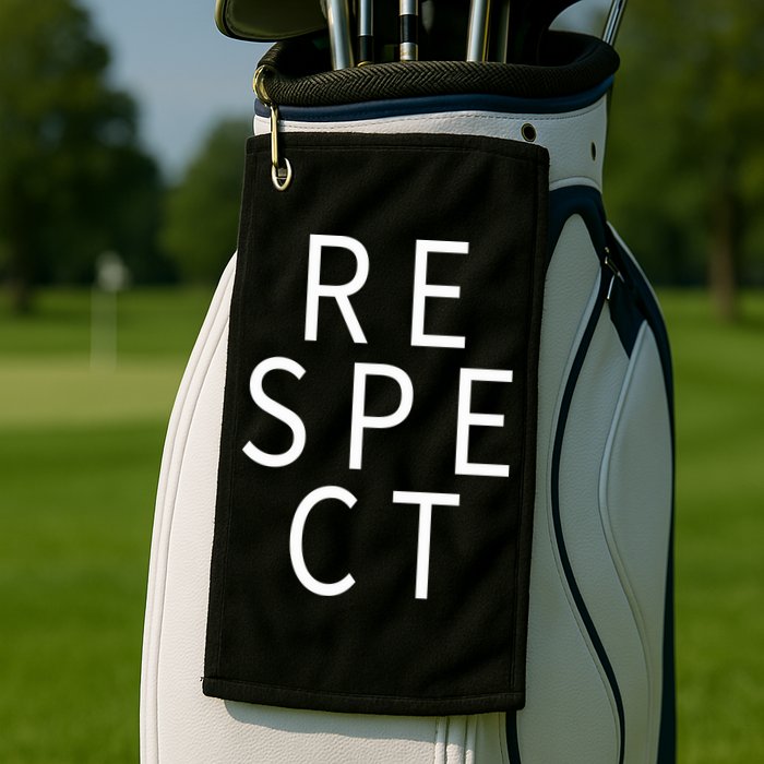 Respect Simple Logo Golf Towel