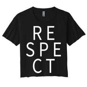 Respect Simple Logo Women's Crop Top Tee