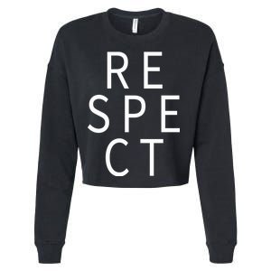 Respect Simple Logo Cropped Pullover Crew