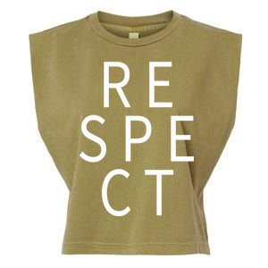 Respect Simple Logo Garment-Dyed Women's Muscle Tee