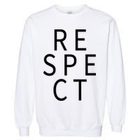 Respect Simple Logo Garment-Dyed Sweatshirt