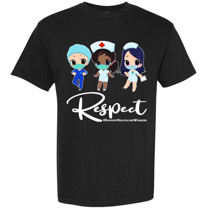 Respect Support Healthcare Workers Garment-Dyed Heavyweight T-Shirt
