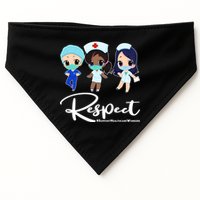 Respect Support Healthcare Workers USA-Made Doggie Bandana
