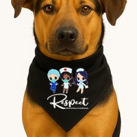 Respect Support Healthcare Workers USA-Made Doggie Bandana