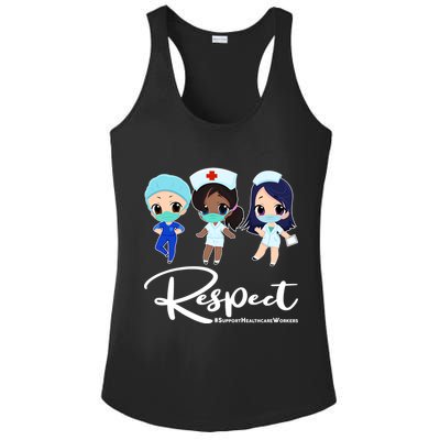 Respect Support Healthcare Workers Ladies PosiCharge Competitor Racerback Tank