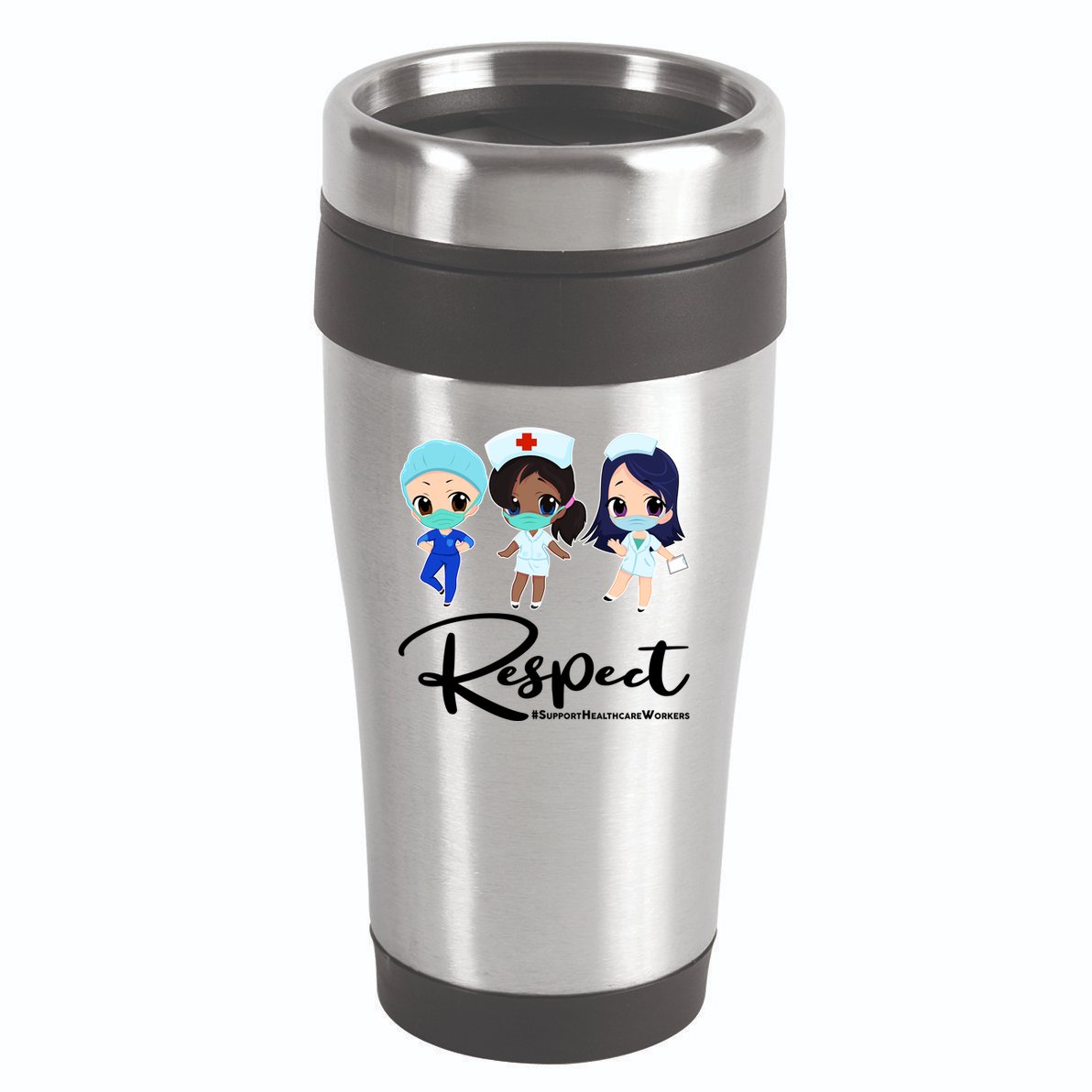 Respect Support Healthcare Workers 16oz Travel Tumbler