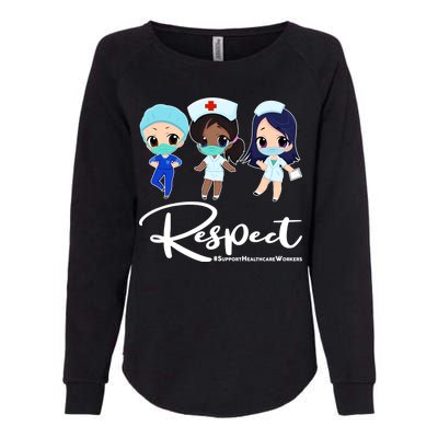 Respect Support Healthcare Workers Womens California Wash Sweatshirt