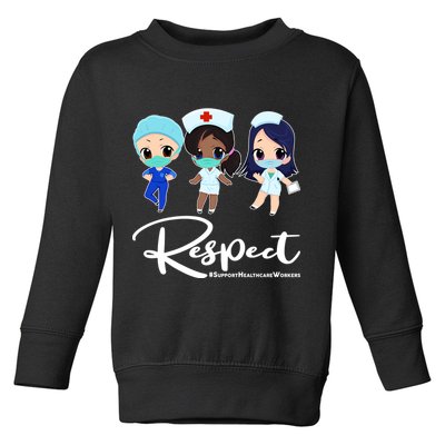 Respect Support Healthcare Workers Toddler Sweatshirt