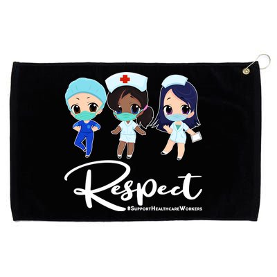 Respect Support Healthcare Workers Grommeted Golf Towel