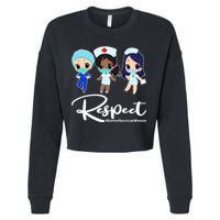 Respect Support Healthcare Workers Cropped Pullover Crew