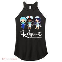 Respect Support Healthcare Workers Women's Perfect Tri Rocker Tank