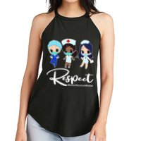 Respect Support Healthcare Workers Women's Perfect Tri Rocker Tank