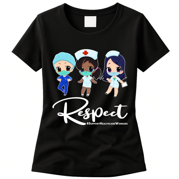 Respect Support Healthcare Workers Womens T-Shirt