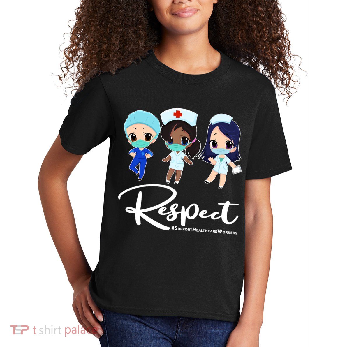 Respect Support Healthcare Workers Kids T-Shirt