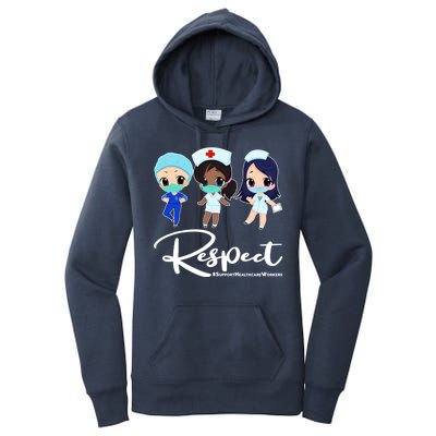 Respect Support Healthcare Workers Women's Pullover Hoodie