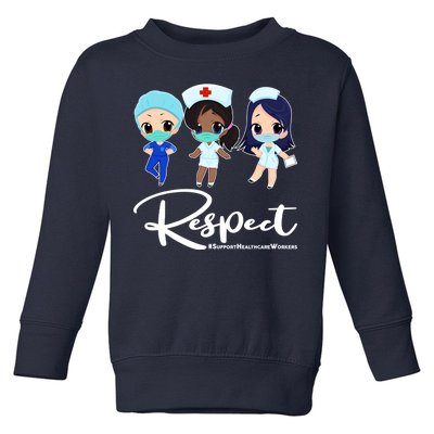 Respect Support Healthcare Workers Toddler Sweatshirt