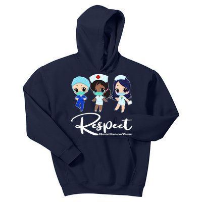 Respect Support Healthcare Workers Kids Hoodie