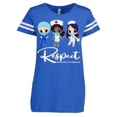 Respect Support Healthcare Workers Enza Ladies Jersey Football T-Shirt