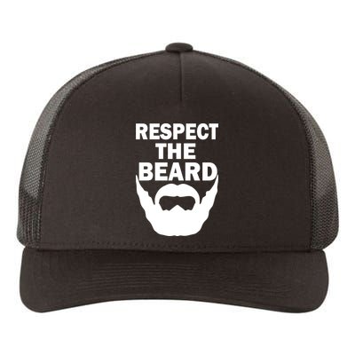 Respect The Beard Yupoong Adult 5-Panel Trucker Hat