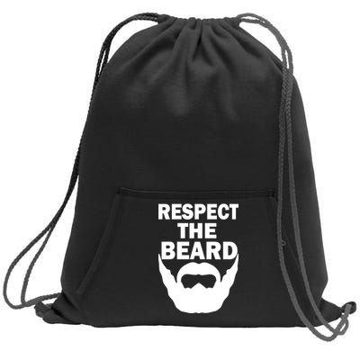 Respect The Beard Sweatshirt Cinch Pack Bag