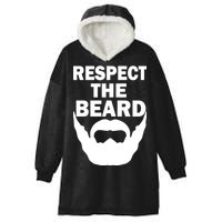 Respect The Beard Hooded Wearable Blanket