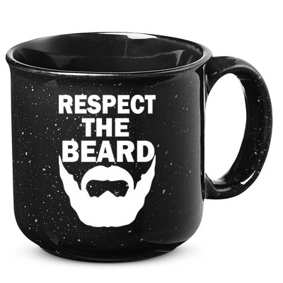 Respect The Beard 15oz Campfire Ceramic Mug
