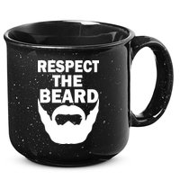 Respect The Beard 15oz Campfire Ceramic Mug