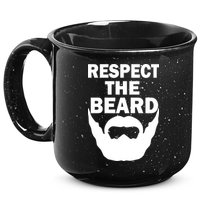 Respect The Beard 15oz Campfire Ceramic Mug