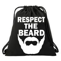 Respect The Beard Drawstring Bag